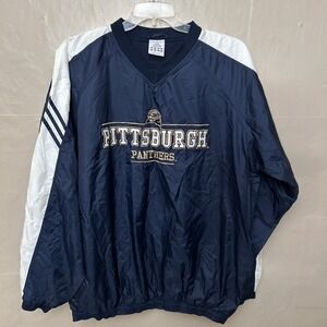 adidas XXL‎ Navy Blue Pull Over Windbreaker Pittsburgh Panthers